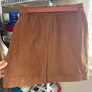 GAP Tan Corduroy A-Line Skirt